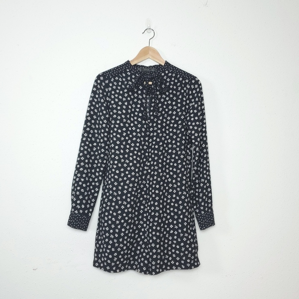Zara TRF floral short romper playsuit XS